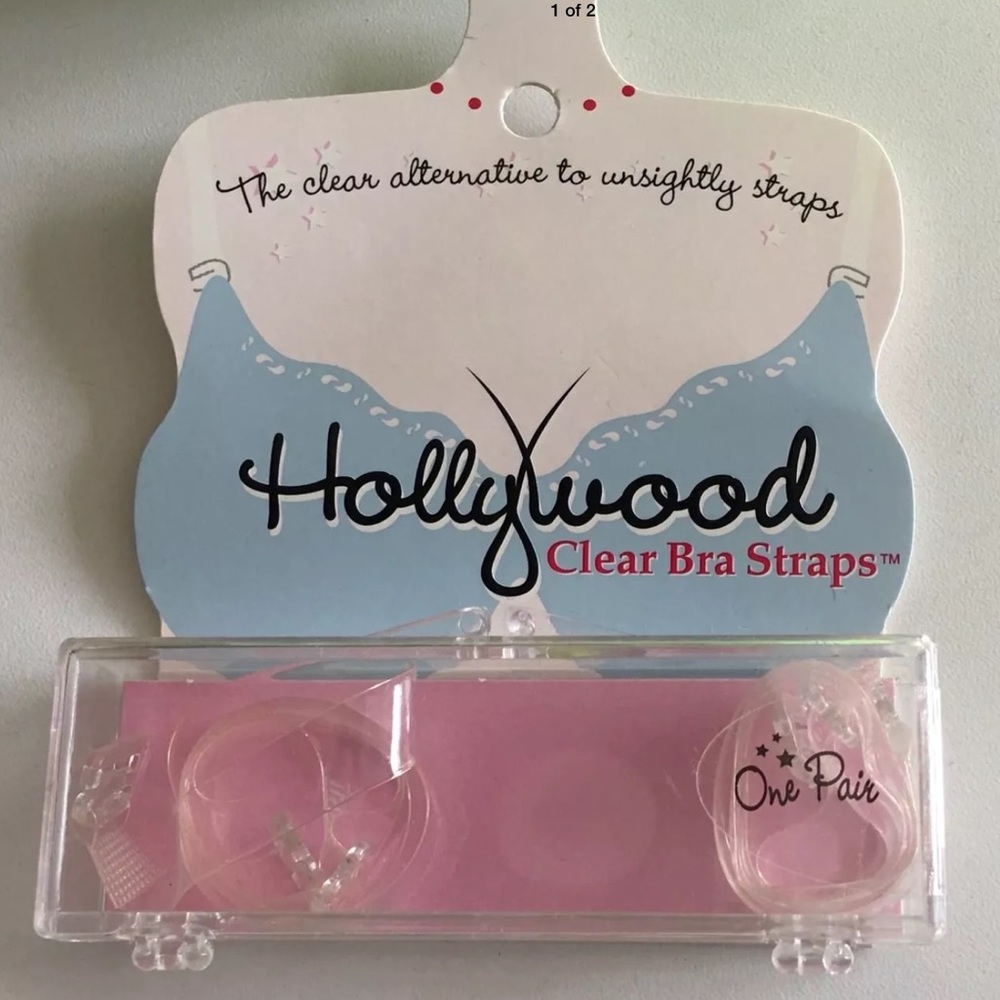 Hollywood Clear Bra Straps New Unopened Package
